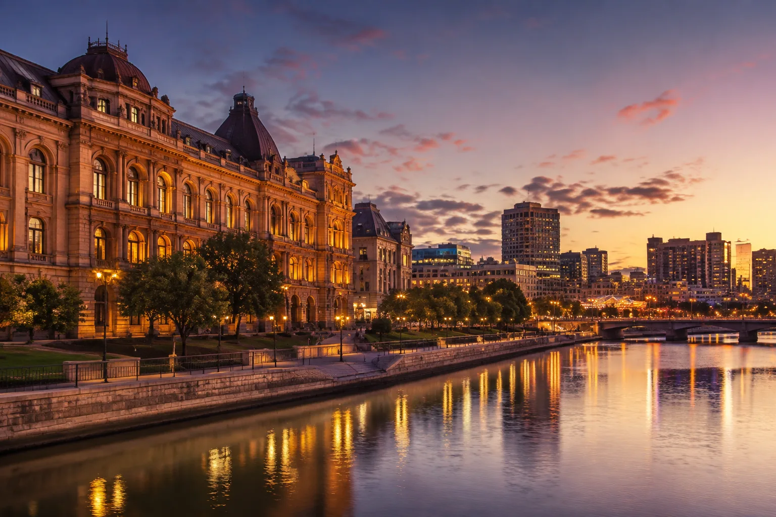 Historic sandstone railway station building repurposed as a casino, Adelaide riverbank