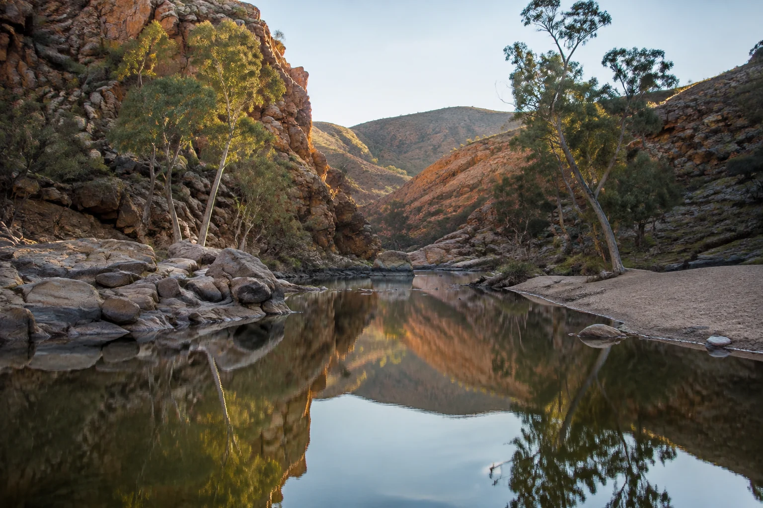 Gorge swimming hole in the West MacDonnell Ranges